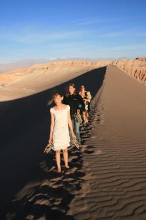 Wir auf Sanddne im Valle de la luna